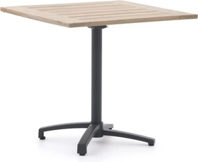 Inklapbare tafel Bellagio  | Vierkant  | Tuintafel Teakhout | 80x80cm | 2 personen | Kees Smit Tuinmeubelen
