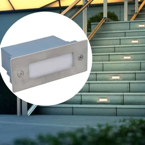 vidaXL LED verzonken traplamp 12 st 44x111x56 mm