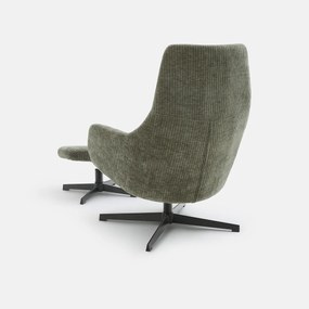 Draaifauteuil met voetensteun Roye