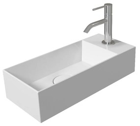 Salenzi Spy Fontein met clickwaste 45x20 cm glans wit