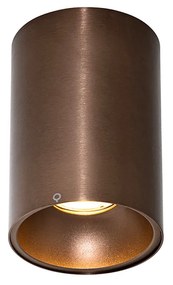 Moderne opbouwspot donkerbrons GU10 50mm - Deep