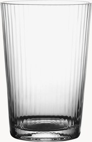 Mondgeblazen kristallen tumblers Ripple, 4-delig