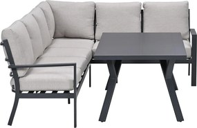 Garden Impressions Senja lounge dining set 3-delig rechts - sandstone