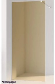 Saniclass Colorem losse glasplaat - 45x200cm - rookglas - champagne (brons) R-GS-2120-45-CG