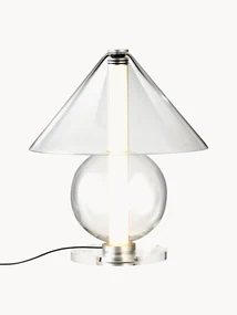 Mondgeblazen LED tafellamp Fragile, dimbaar