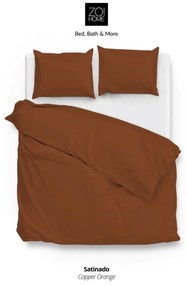 Zo!Home Satinado Dekbedovertrek Copper Orange – Bij Swiss Sense