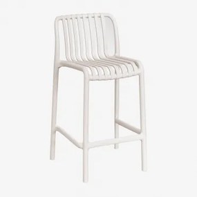 Stapelbare Set Van 4 Hoge Tuinkrukken Van Polypropyleen Wendell ↑65 Cm & Tapioca Beige - Sklum
