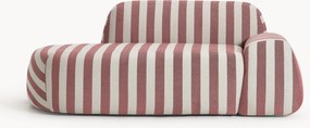 Gestreepte bank Wolke (2-zits) met chaise longue