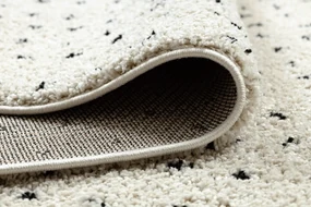 Tapijt BERBER SYLA B752 stippen ,  crème rand ,  Barber , marokkaanse shaggy