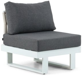 Hoek loungeset 6 personen Aluminium Wit  Lifestyle Garden Furniture Lorenzo