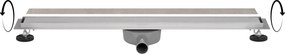Ben Reversible douchegoot inzetbaar met tegel of meegeleverd rooster 80cm rvs