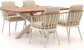 Diningset Apple Bee | 4 personen | Tuinset teakhout | 5-delig | Kees Smit Tuinmeubelen