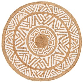 Rond vloerkleed in jute, Mikat