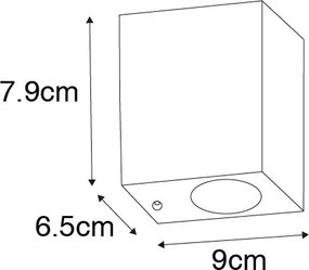 Moderne wandlamp antiek goud IP44 - Baleno