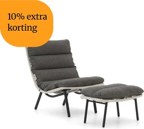 + 10% kassakorting | Lounge tuinstoel | Forza Marradi | Wicker (vlechtwerk) | Grijs | Kees Smit Tuinmeubelen