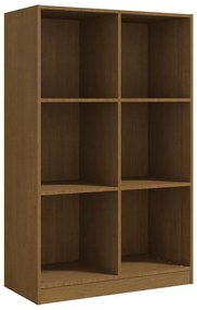 vidaXL Boekenkast 70x33x110 cm massief grenenhout honingbruin