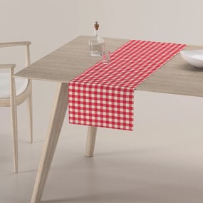 Dekoria Rechthoekige tafelloper, rood-ecru, 40 x 130 cm