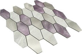Zelfklevende Mozaïektegels Metaal | Picket Grijs | 30×30 cm | Keuken, Bad &amp; WC