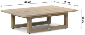 Hoek loungeset 5 personen Teak Old teak greywash  Garden Collections Richmond/Manchester