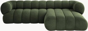 Fluwelen hoekbank Koge (5-zits)