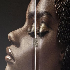 Kare Design Royal Headdress Vs Snake Girl Kamerscherm Dubbelzijdig Schilderij