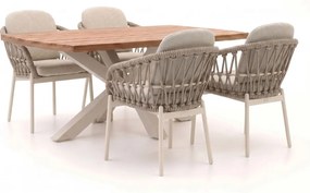Diningset Bellagio  | 4 personen | Tuinset teakhout | 5-delig | Kees Smit Tuinmeubelen