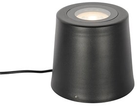Moderne tuinspot zwart rond IP65 AR111 - Lennard