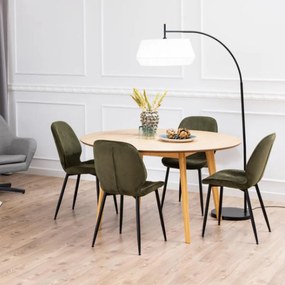 Scandinavische Eettafel Rond Eiken - 140 X 140cm.
