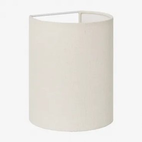 Kiraz Linnen Wandlamp ↔︎ 15 X ↑20 Cm & Linnen Wit - Sklum