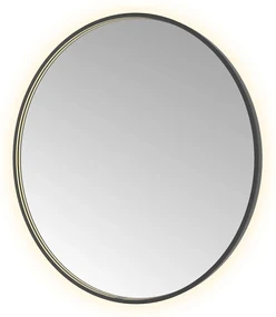 Hotbath &More Round spiegel 100cm geborsteld zwart PVD