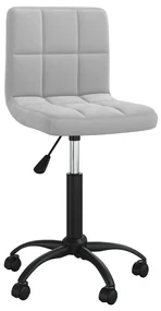 vidaXL Eetkamerstoelen draaibaar 4 st fluweel lichtgrijs