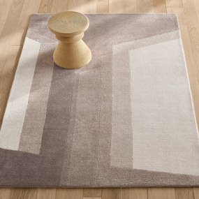 Handgetuft vloerkleed in lyocell en wol, LUCE