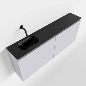 Mondiaz Ture 120cm toiletmeubel cale met wastafel urban links geen kraangat