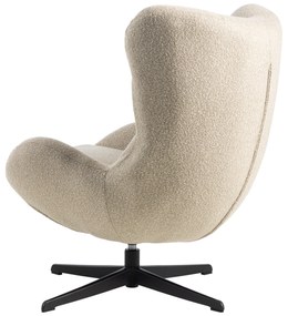 Oorfauteuil Modern Beige Stof
