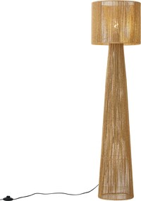 Japandi vloerlamp naturel met kap - Dart