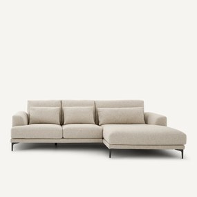 XL hoekbank rechts van badstof, MARSILE