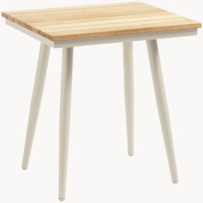 Tuinbijzettafel Rio met teakhouten tafelblad