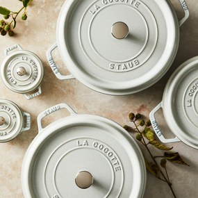 Staub La Cocotte Cocotte 24 cm / 3,7 l, Rond, White truffle - La Cocotte - Staub