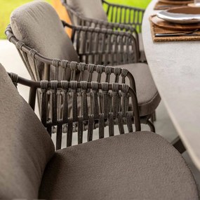 4 Seasons Capalbio tuinset 7-delig terre - Denia tuintafel 240x105 cm