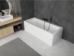 Mexen Cubik rechthoekig bad 140 x 70 cm met ombouw, wit - 55031407000X