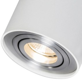 Set van 6 Spot / Opbouwspot / Plafondspots wit draai- en kantelbaar - Rondoo up Modern GU10 Binnenverlichting Lamp