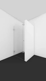 van Rijn ST01 profielloze nisdeur 100cm chroom