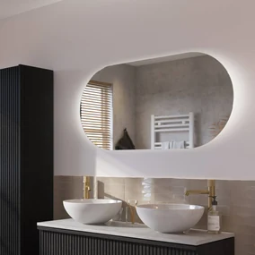 Ben Clip spiegel ovaal met verlichting en anti-condens 60x120 cm