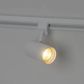 Modern railsysteem met 4 Spot / Opbouwspot / Plafondspots wit 1-fase rond - Iconic Jeana GU10 Binnenverlichting Lamp