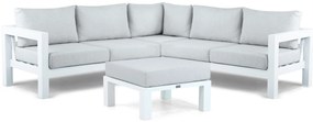 Hoek loungeset 5 personen Aluminium Wit Lifestyle Garden Furniture Luca