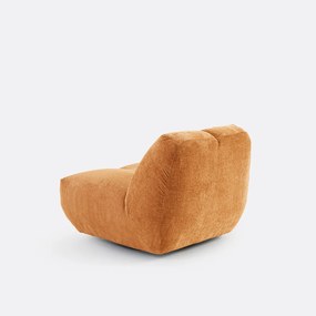 Draaibare fauteuil, dik fluweel, Nuria