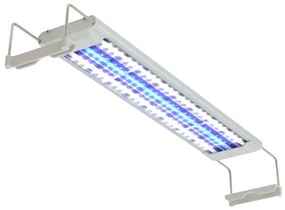 vidaXL Aquarium LED-lamp 50-60 cm aluminium IP67