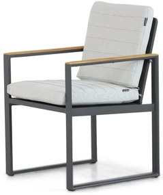Tuinstoel Aluminium/Teak Grijs-antraciet Lifestyle Garden Furniture Faro