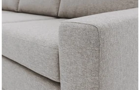 Goossens Hoekbank Lucca Met Chaise Longue grijs, stof, 2,5-zits, stijlvol landelijk met chaise longue rechts