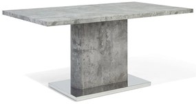 Eettafel betonlook 160 x 90 cm PASADENA Beliani